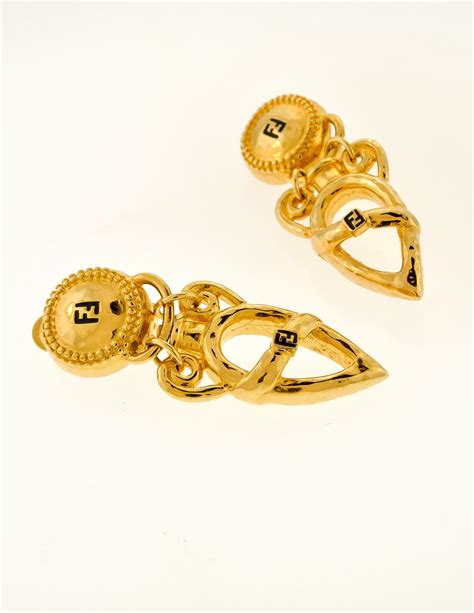 fendi earribgs|fendi vintage earrings.